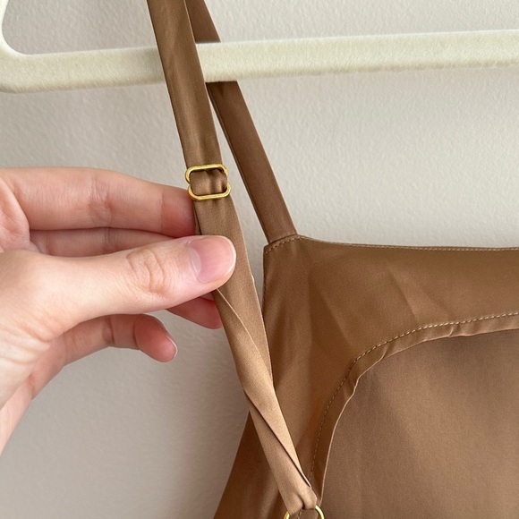 Soma Satin Tank Top, Beige/Tan, Size Medium - Picture 11 of 16